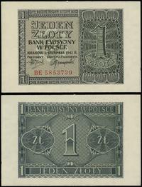 1 złoty 1.08.1941, seria BE, numeracja 5853739, 
