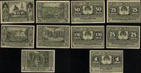 Śląsk, zestaw 15 banknotów, 1919–1922