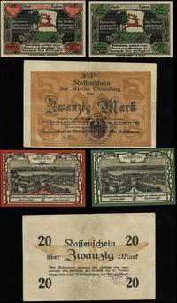Prusy Wschodnie, zestaw 10 banknotów, 1918–1921