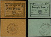 Prusy Zachodnie, zestaw: 10 fenigów i 20 fenigów, 1918–1919