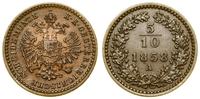 Austria, 5/10 krajcara, 1858 A