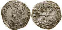 grosz 1310–1324, Nikozja, Aw: Król siedzący na t