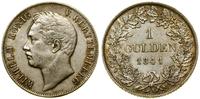 1 gulden 1841, Stuttgart, przetarty, delikatna p