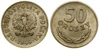 50 groszy 1949, Kremnica, miedzionikiel, patyna,
