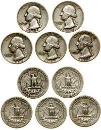 zestaw 5 x 1/4 dolara 1952 D, 1954 D, 1956, 1957