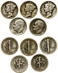 zestaw 5 x 10 centów 1935, 1941, 1942, 1946, 194