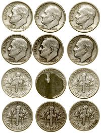 zestaw 6 x 10 centów 1952, 1954 D, 1960 D, 1962?