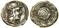 denar 127 pne, Rzym, Aw: Głowa Romy w hełmie, w 