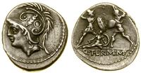 denar 103 pne, Rzym, Aw: Głowa Marsa w hełmie w 