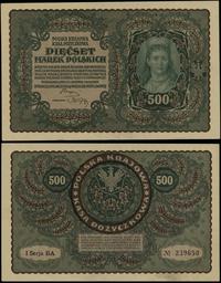 500 marek polskich 23.08.1919, seria I-BA, numer