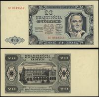 20 złotych 1.07.1948, seria CZ, numeracja 084955