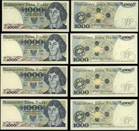 zestaw: 4 x 1.000 złotych 1.06.1982, serie: GH, 