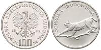 100 złotych 1979, Ochrona Środowiska - Ryś, mone
