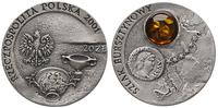 20 złotych 2001, Szlak Bursztynowy, moneta w pla