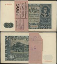 20 x 50 złotych 1.08.1941, seria D, numeracje 86
