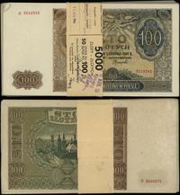 50 x 100 złotych 1.08.1941, seria D, numeracje 1