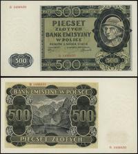 500 złotych 1.03.1940, seria B, numeracja 145643