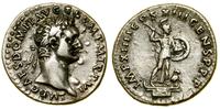 denar 87, Rzym, Aw: Głowa Domicjana w wieńcu lau