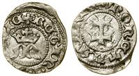 denar (ok. 1387–1395), Aw: Podwójny krzyż, + MON
