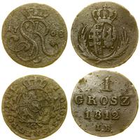 lot 2 monet, grosz 1768 G - Stanisław August Pon