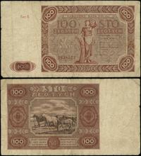 100 złotych 15.07.1947, seria G, numeracja 39385