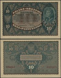 10 marek polskich 23.08.1919, seria II-J, numera