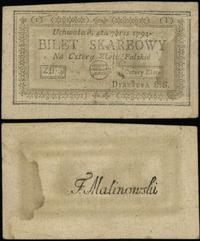 4 złote polskie 4.09.1794, seria 1-T, mikrodziur