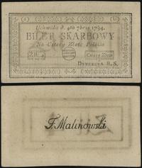 4 złote polskie 4.09.1794, seria 1-U, mikrodziur