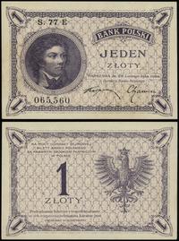 1 złoty 28.02.1919, seria 77 E, numeracja 065560