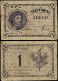 1 złoty 28.02.1919, seria 47 A, numeracja 077369