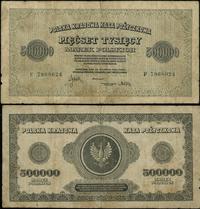 500.000 marek polskich 25.04.1923, seria F, nume