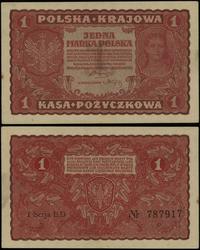 1 marka polska 23.08.1919, seria I-ED, numeracja