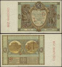 50 złotych 1.09.1929, seria ED, numeracja 279909
