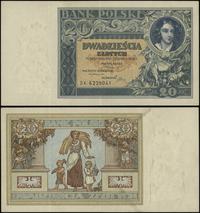 20 złotych 20.06.1931, seria DK, numeracja 62290