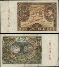 100 złotych 9.11.1934, seria BM, numeracja 93734