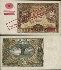 100 złotych 1939, prawidłowy nadruk na banknocie