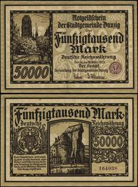 50.000 marek 20.03.1923, druk brązowy, numeracja
