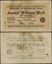100.000.000 marek 22.09.1923, bez serii i numera