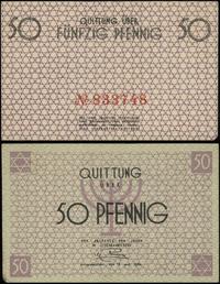 50 fenigów 15.05.1940, numeracja 833748 w kolorz