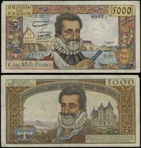 5.000 franków 3.10.1957, seria D23, numeracja 95