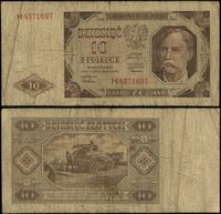 10 złotych 1.07.1948, seria H, numeracja 4371697
