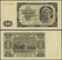 50 złotych 1.07.1948, seria CL, numeracja 711364