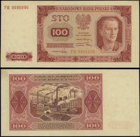 100 złotych 1.07.1948, seria FH, numeracja 00960