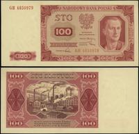 100 złotych 1.07.1948, seria GH, numeracja 48509