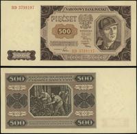 500 złotych 1.07.1948, seria BD, numeracja 37991