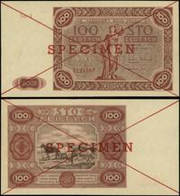 100 złotych 15.07.1947, seria A, numercja 123456