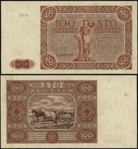 100 złotych 15.07.1947, seria G, numeracja 46600