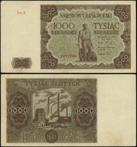 1.000 złotych 15.07.1947, seria D, numeracja 209