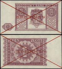1 złoty 15.05.1946, bez serii i numeracji, obust