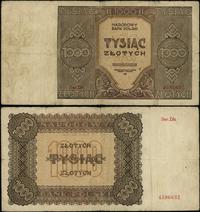 1.000 złotych 1945, seria zastępcza Dh, numeracj